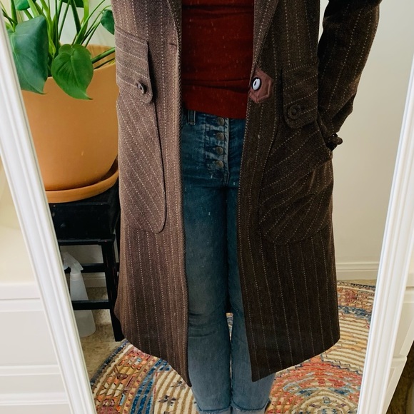 Louis Verdad Pinstripe suit trench coat - Picture 8 of 12